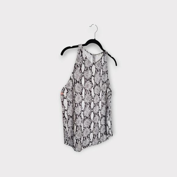 A.L.C Womens Anise Snakeskin Print Halter Neck Sleeveless Blouse 10 Statement - Picture 4 of 11
